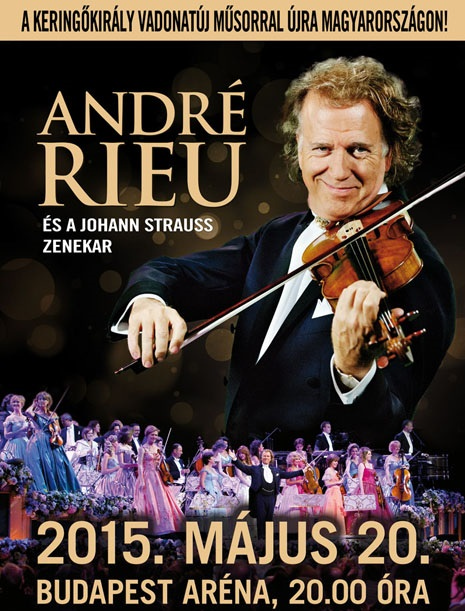 André Rieu koncert 2015-ben a Papp László Sportarénában - Jegyek itt!