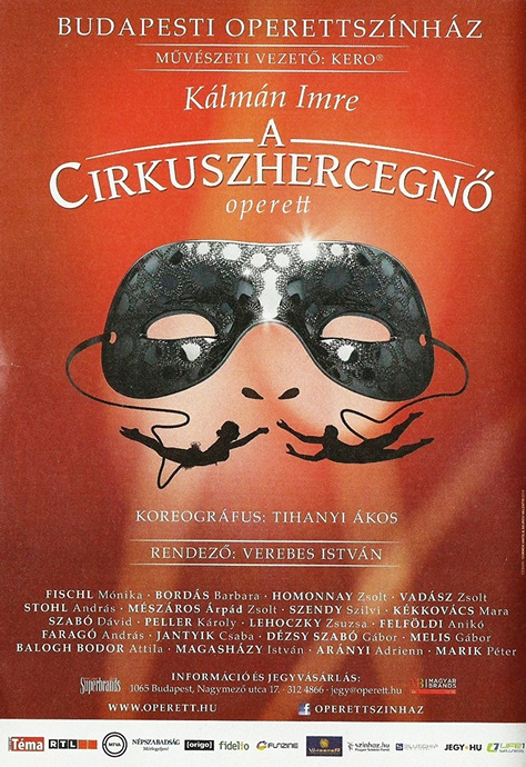 A Cirkuszhercegnő a Budapesti Operettszínházban!