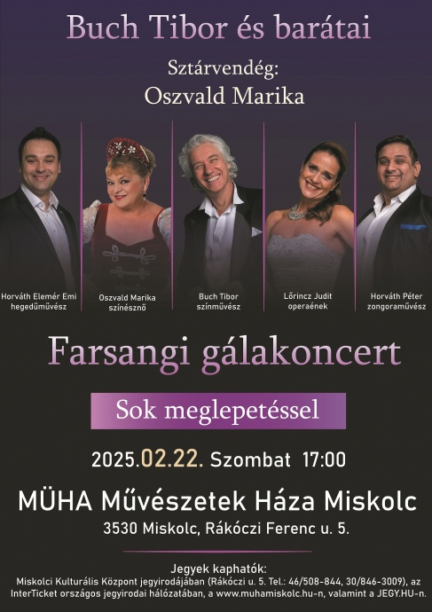 Buch Tibor és barátai koncert Miskolcon - Jegyek itt!