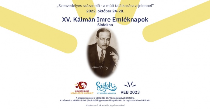 INGYENES KERO produkcióval is lesz a XV. Kálmán Imre Emléknapok Siófokon!