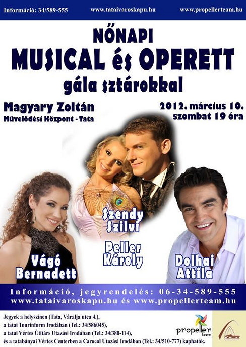 Nőnapi Musical és Operett Gála az Operettszínház sztárjaival!