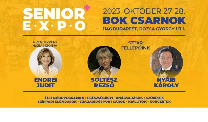 Senior+ Expo 2023 sztárokkal a BOK Csarnokban - NYERJ JEGYET!