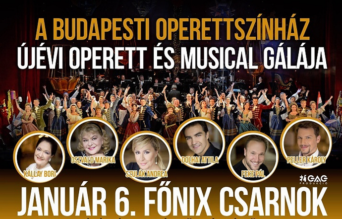 Újévi Operett Gála 2018-ban Debrecenben a Főnix Csarnokban - Jegyek 